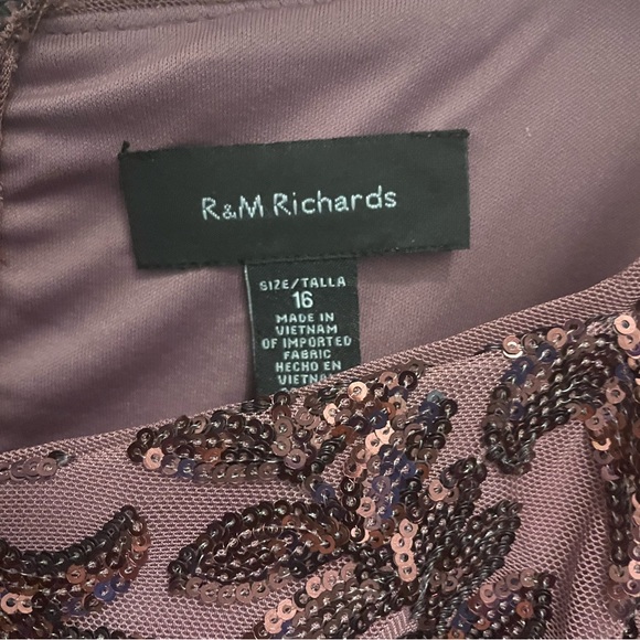 Dark Rose Gown Size 16- WORN ONCE - Picture 3 of 5